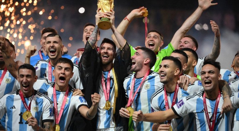 Argentina é tricampeã na Copa do Mundo. 