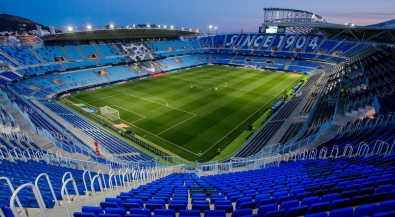 Estádio La Rosaleda é a casa do Málaga e será o palco do jogo da Espanha