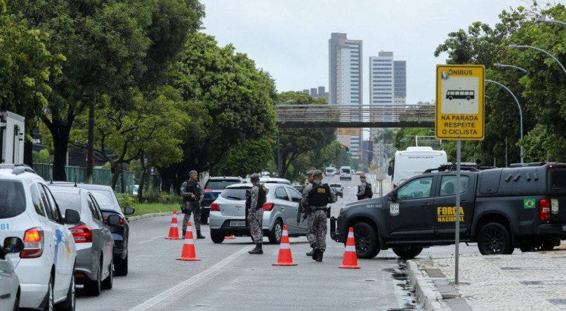 Natal (RN) , 18.03.2023 - 18/03/2023 FORÇA NACIONAL ATUANDO NO RIO GRANDE DO NORTE.  FOTO: TOM COSTA/MJSP