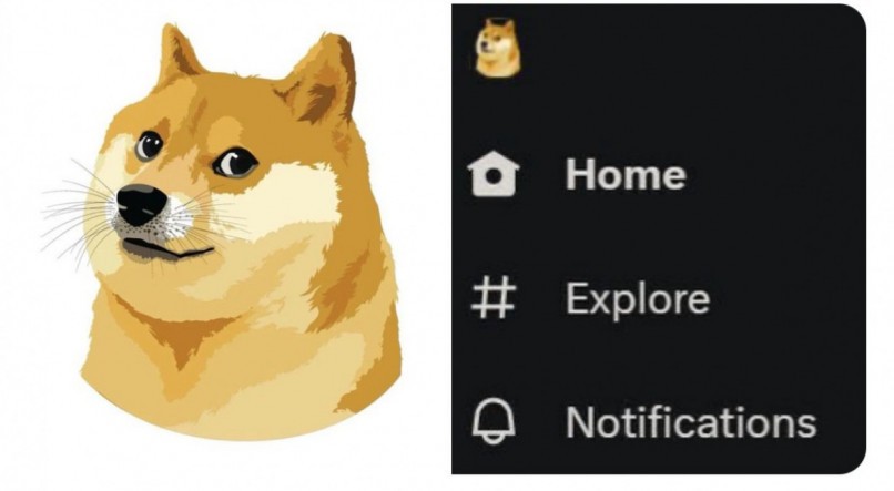 Doge, símbolo da criptomoeda Dogecoin, substituiu o pássaro azul como símbolo do Twitter