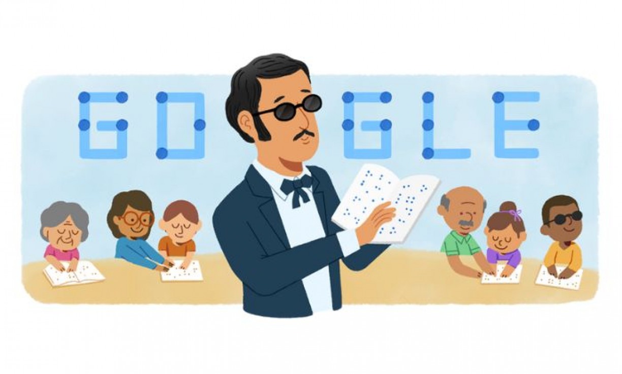 Google homenageia aniversário de José Alvares de Azevedo, conheça o brasileiro que deu origem ao Dia Nacional do Braille
