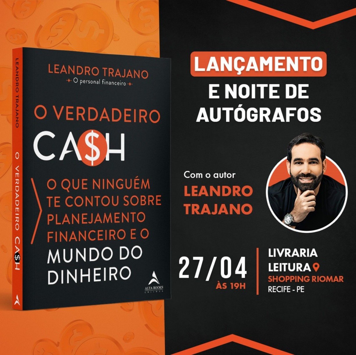 Livro O Verdadeiro Ca$h, de Leandro Trajano