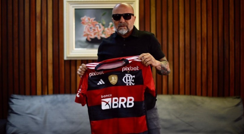 Sampaoli assumiu o Flamengo, ap&oacute;s a sa&iacute;da de V&iacute;tor Pereira