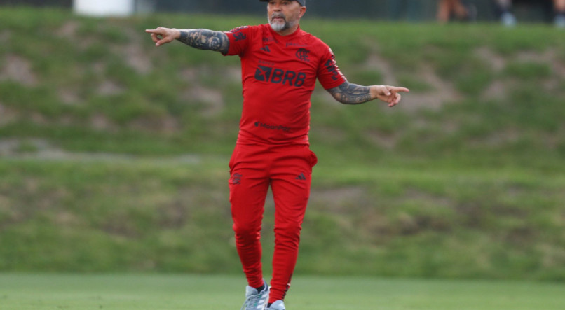 Jorge Sampaoli, t&eacute;cnico do Flamengo