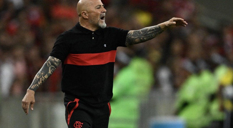 Jorge Sampaoli comanda o Flamengo contra o Bragantino pelo Brasileir&atilde;o