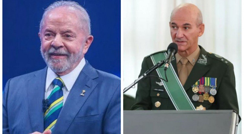 Presidente Lula (PT) e o general Amaro, indicado para assumir o Gabinete de Segurança Institucional (GSI)