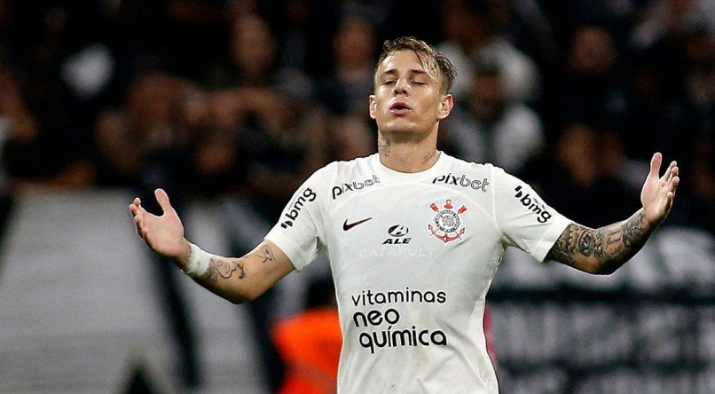 R&oacute;ger Guedes &eacute; a esperan&ccedil;a de gols do Corinthians