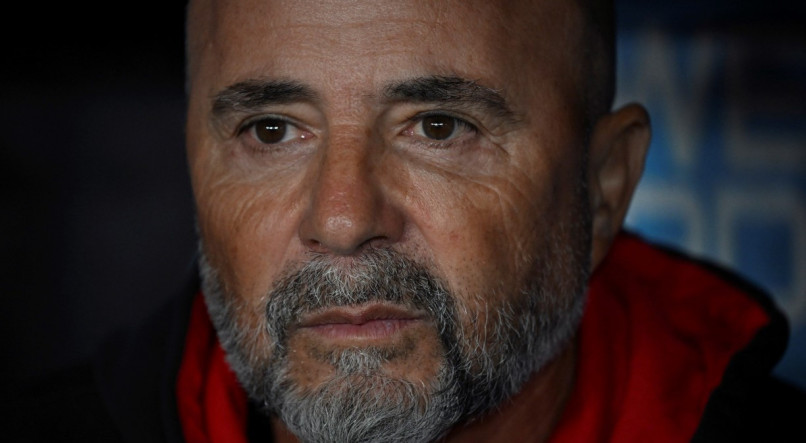 Jorge Sampaoli comanda o Flamengo.