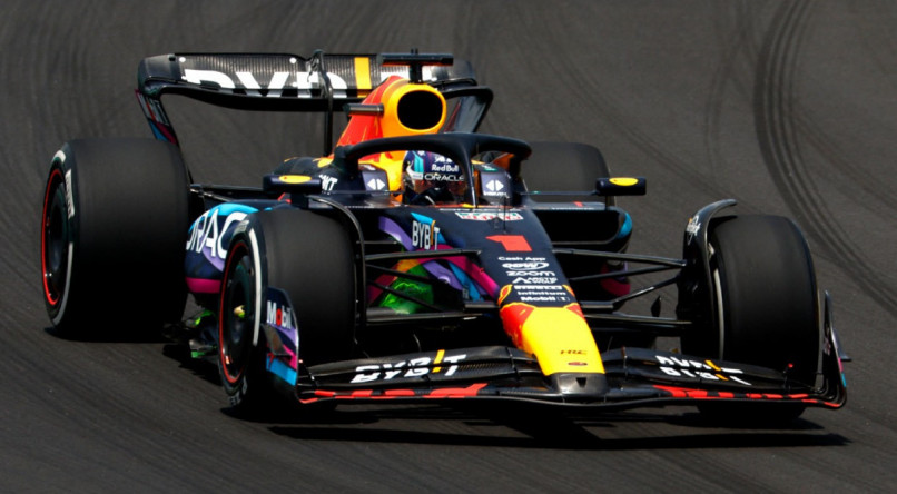 Max Verstappen durante treino do GP de Miami da Fórmula 1 2023