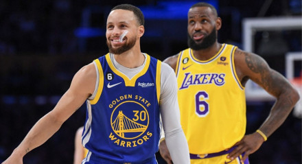 Lebron James e Stephen Curry fazem duelo em Lakers x Warriors
