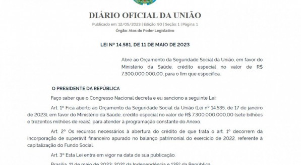 Lula sanciona lei que destina R$ 7,3 bilhões ao Piso Salarial da Enfermagem