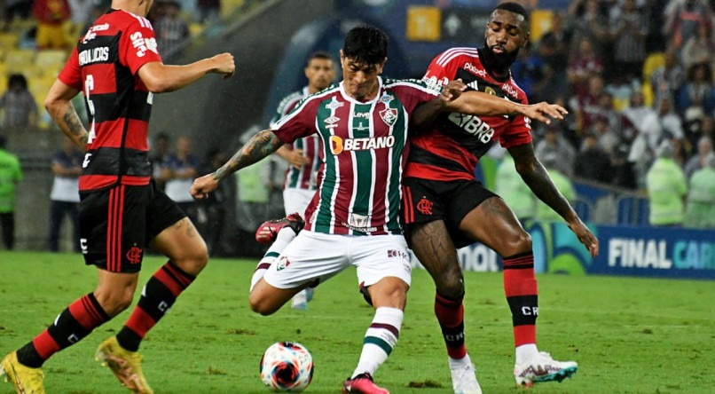 Flamengo e Fluminense se enfrentam pelo Brasileir&atilde;o S&eacute;rie A.

