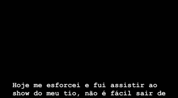 Story postado por Preta Gil sobre seu estado de saúde. 