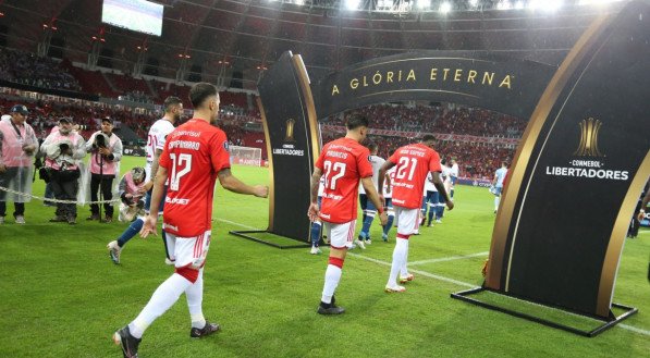 Internacional em campo pela Libertadores