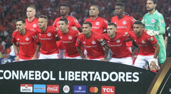 Internacional em campo pela Libertadores hoje.