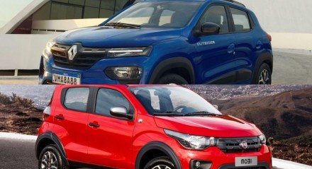 Renault Kwid e Fiat Mobi