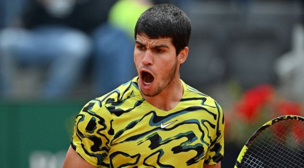 Carloz Alcaraz durante Torneio de Roland Garros 2023