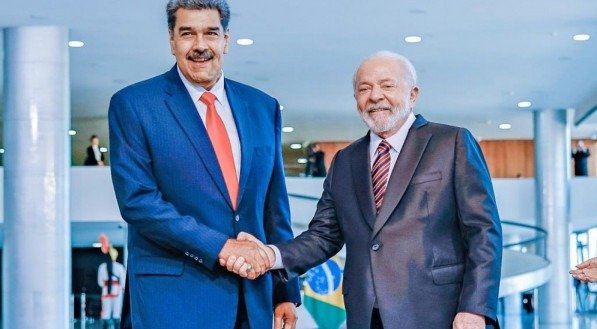 O ditador Maduro e o presidente Lula