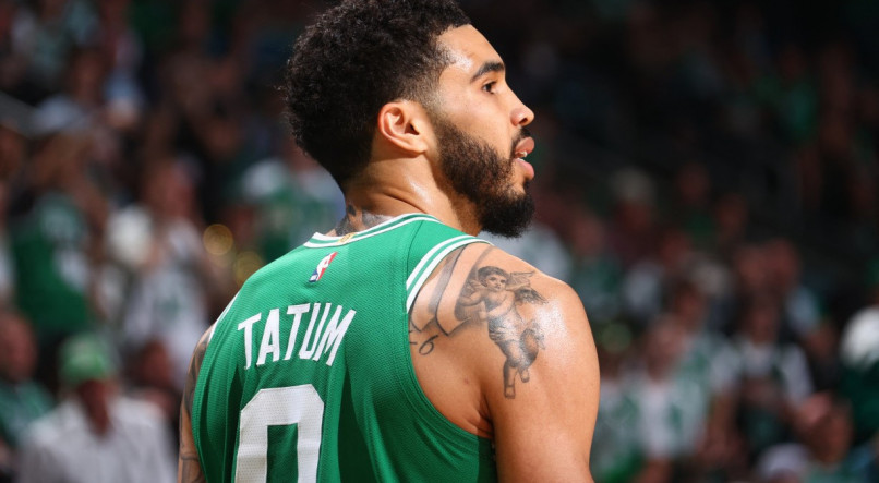 Jayson Tatum, jogador destaque do Boston Celtics.