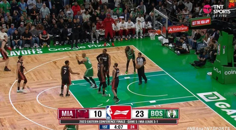 TD Garden recebe o jogo 7 entre Boston Celtics e Miami Heat, pela NBA