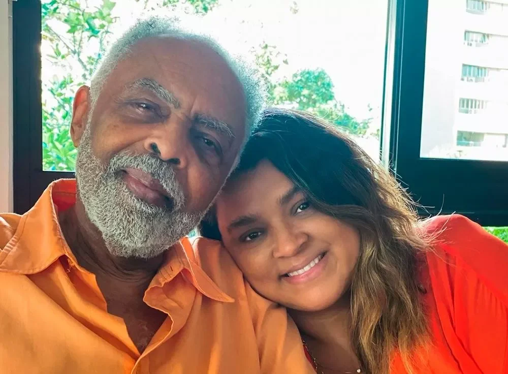 Gilberto Gil, 50, e sua filha Preta Gil, 48.