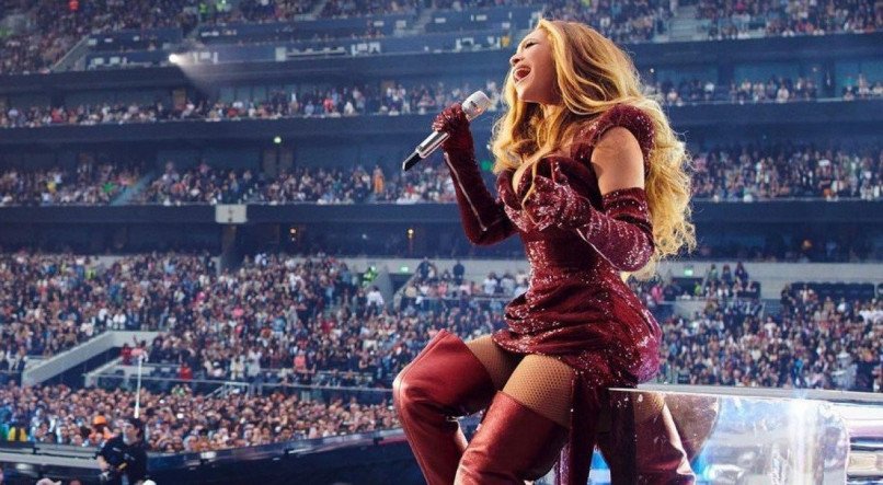 Beyoncé na turnê Renaissance, que deve vir ao Brasil