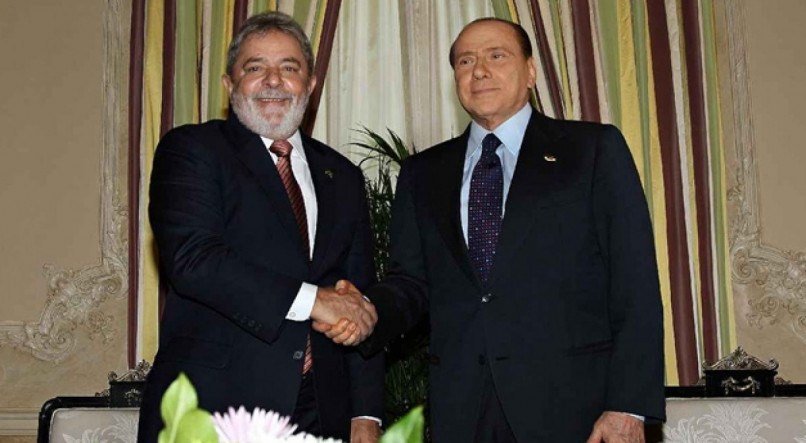 Lula e Silvio Berlusconi em Washington, em 2010