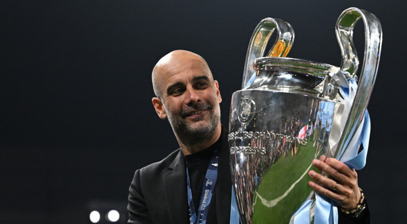 Pep Guardiola, do Manchester City, conquistou mais um título da Champions League