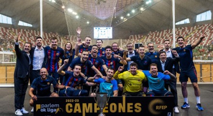 O Barcelona é o campeão da Liga nacional de hóquei no patins 2023