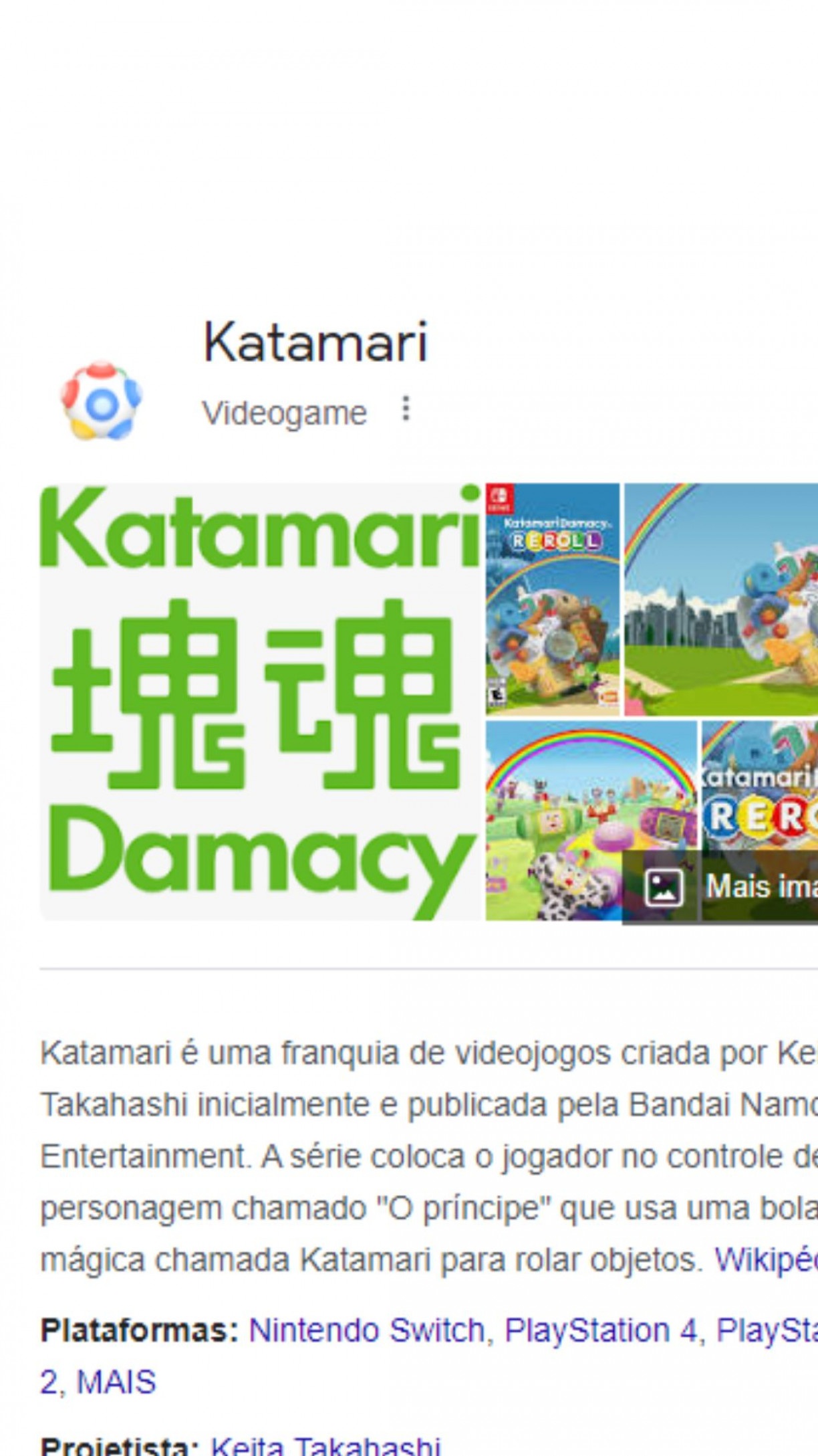 Veja como jogar Katamari direto na busca do Google