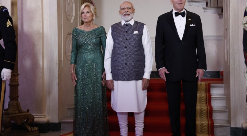 Presidente americano, Joe Biden, e o primeiro-ministro indiano, Narendra Modi, se reuniram em Washington