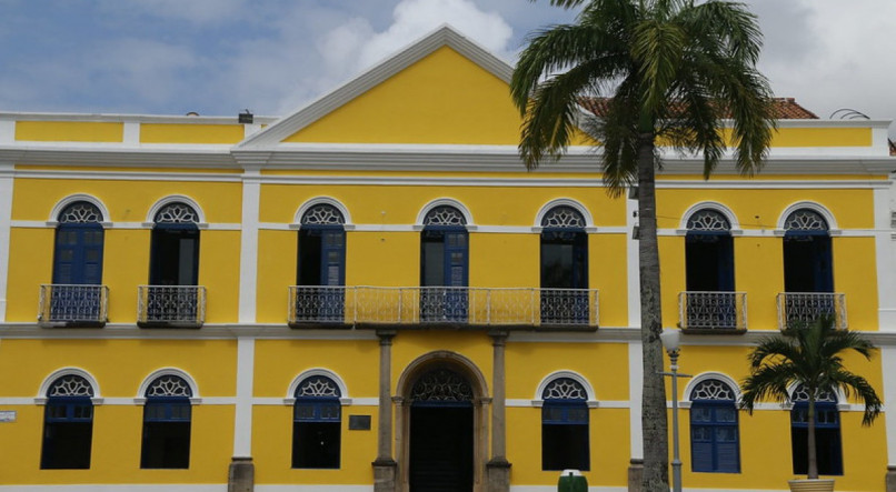 Fachada do Palácio dos Governadores, a sede da Prefeitura de Olinda