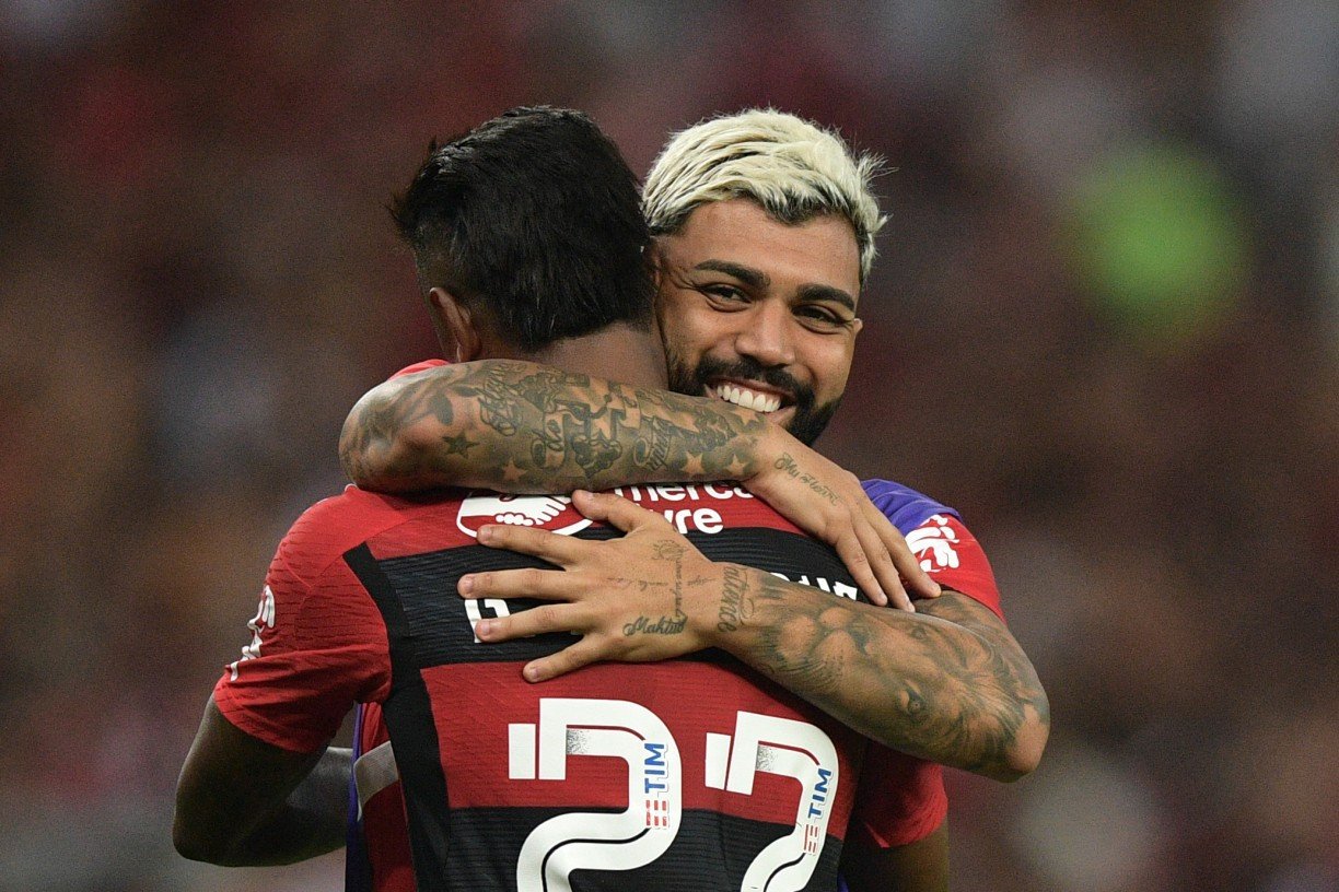 Gabigol e Bruno Henrique, do Flamengo