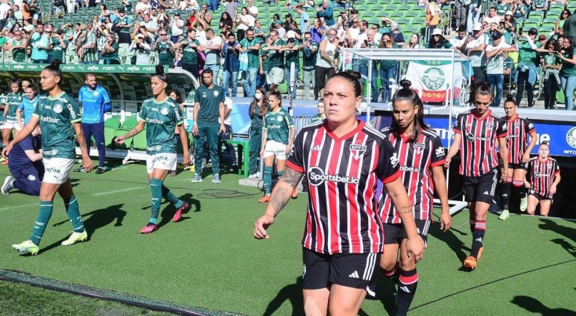 Palmeiras x São Paulo, pelo Brasileirão Feminino