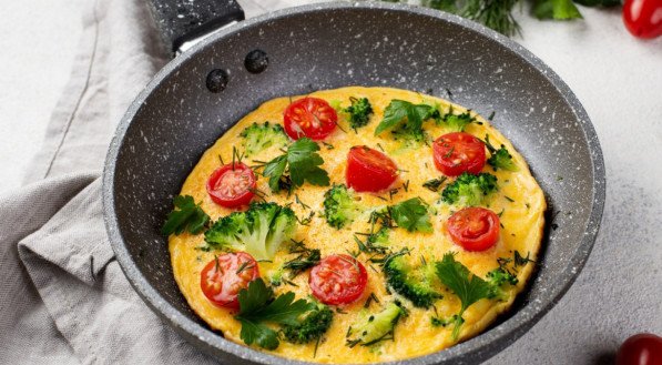 Omelete com verduras