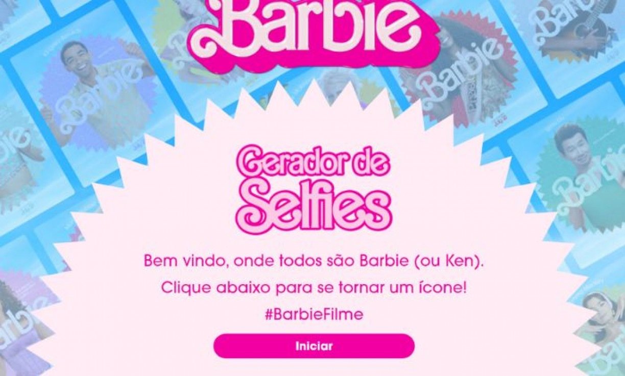 Convite Barbie Filme para editar