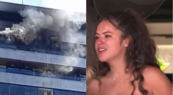 Maísa Silva, de 21 anos, deixou o prédio chorando. Mas passa bem