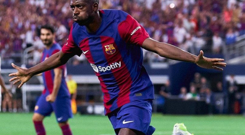 Monsieur Demb&eacute;l&eacute; foi um dos marcoadores na vit&oacute;ria do Barcelona sobre o Real Madrid no &uacute;ltimo s&aacute;bado 