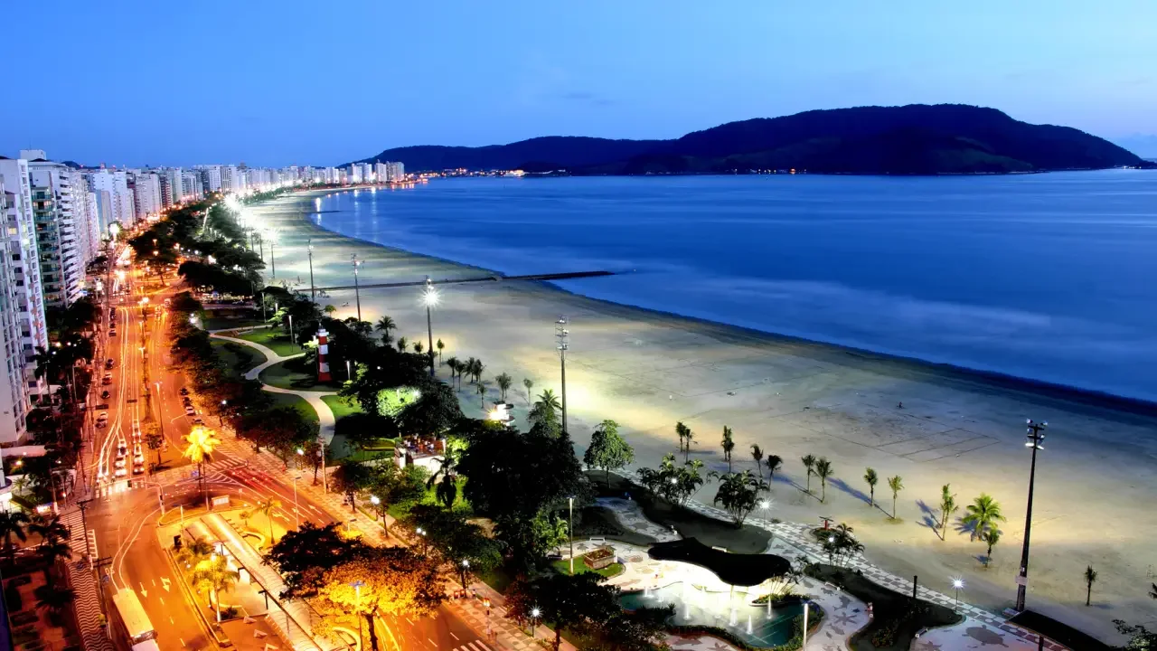 Orla de Santos, litoral de São Paulo