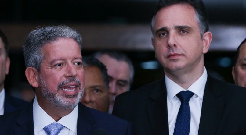 Presidente da Câmara dos Deputados, Arthur Lira, e o Presidente do Senado Federal, Senador Rodrigo Pacheco