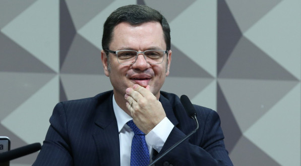  Ex-ministro da justiça do governo Bolsonaro, Anderson Torres, durante depoimento na CPMI do golpe