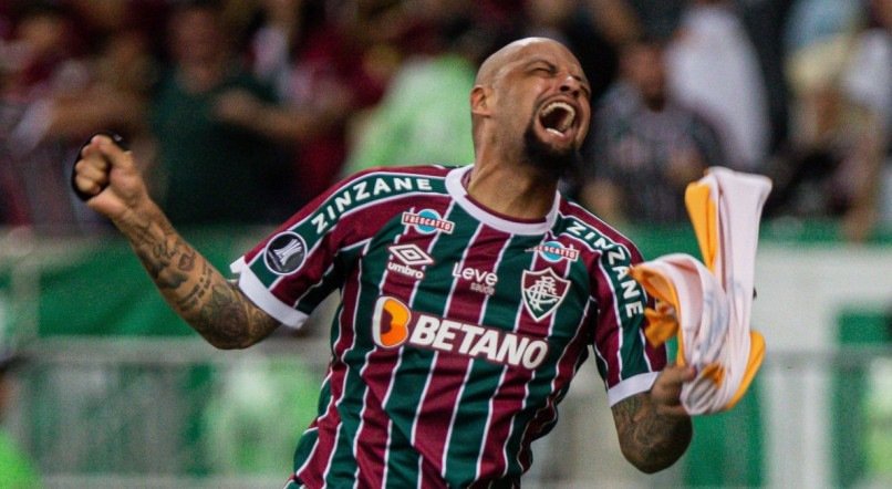 Felipe Melo foi titular na zaga do Fluminense diante do Olimpia em decis&atilde;o pela Libertadores