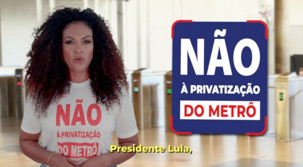 Campanha dos metroviários do Recife está sendo veiculada em diversas mídias e coloca o presidente Lula contra a parede porque o metrô ainda segue na linha da privatização