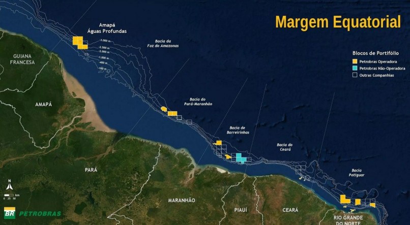 Margem Equatorial tem grandes perspectivas de ser um novo Pre-sal no norte do Brasil.