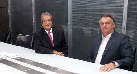 Valdemar Costa Neto, presidente do PL, e Jair Bolsonaro, ex-presidente da República