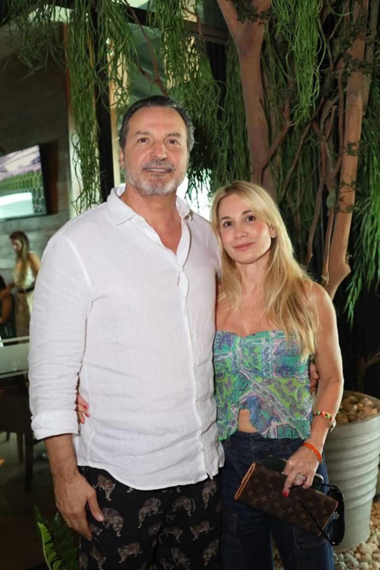 Gilson Trindade e Gisele Martorelli em clima descontraído