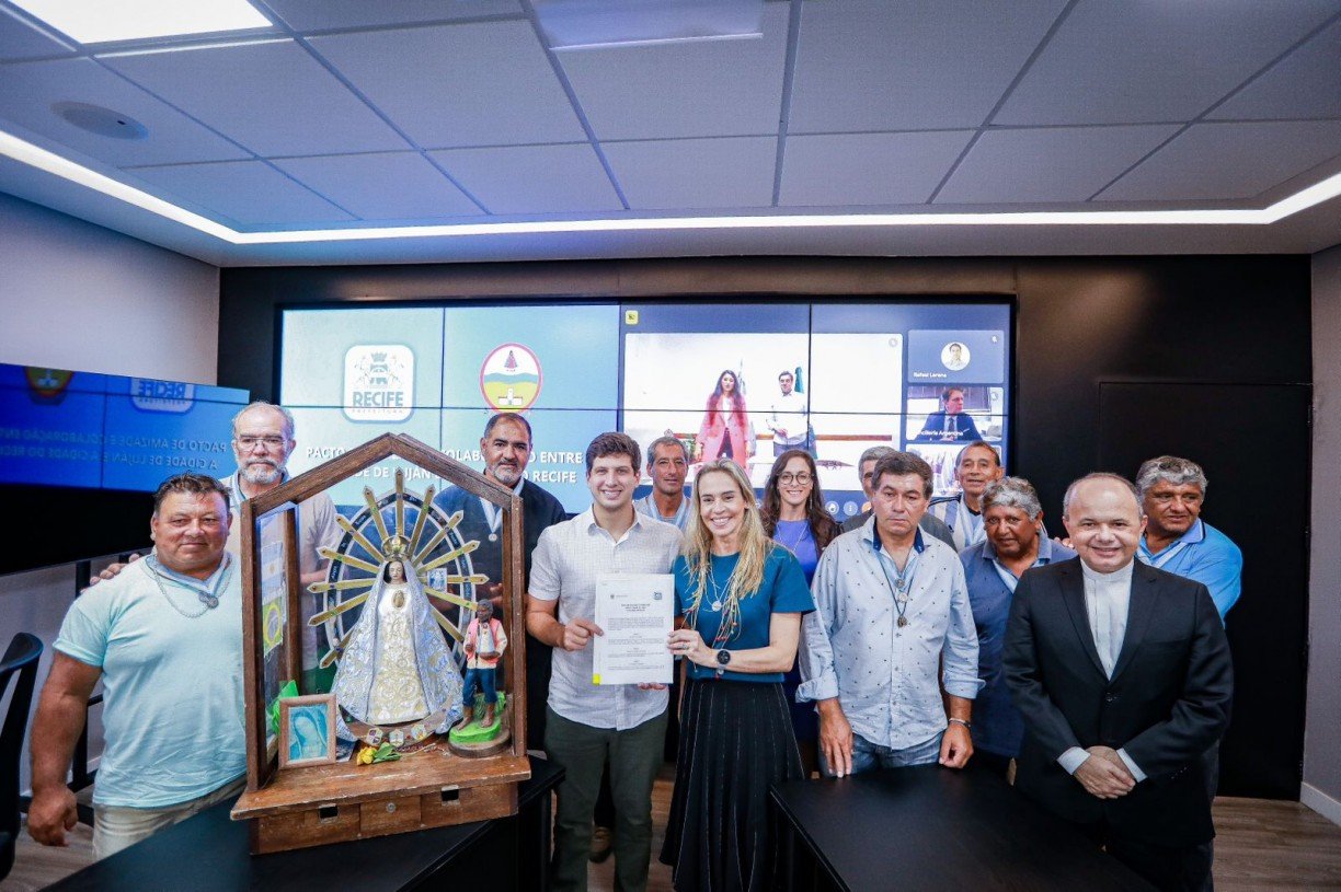 Recife se torna cidade-irmã de Luján, na Argentina