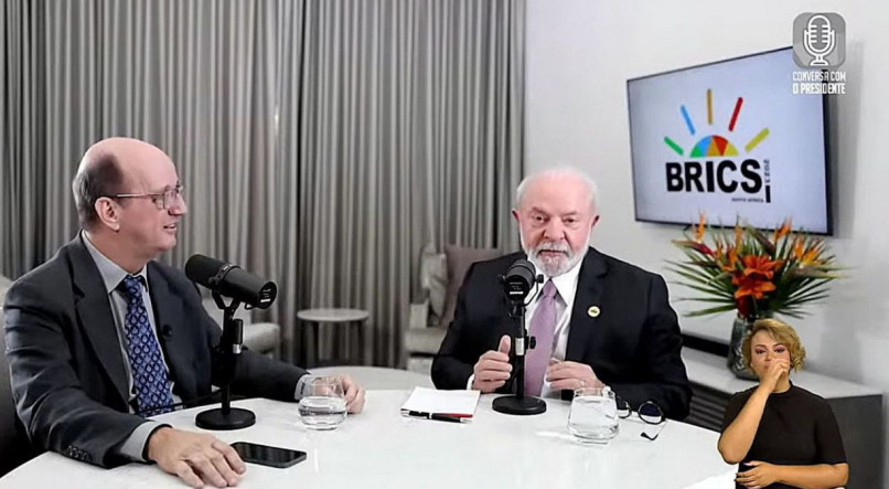 Presidente Lula no programa Conversa com o Presidente