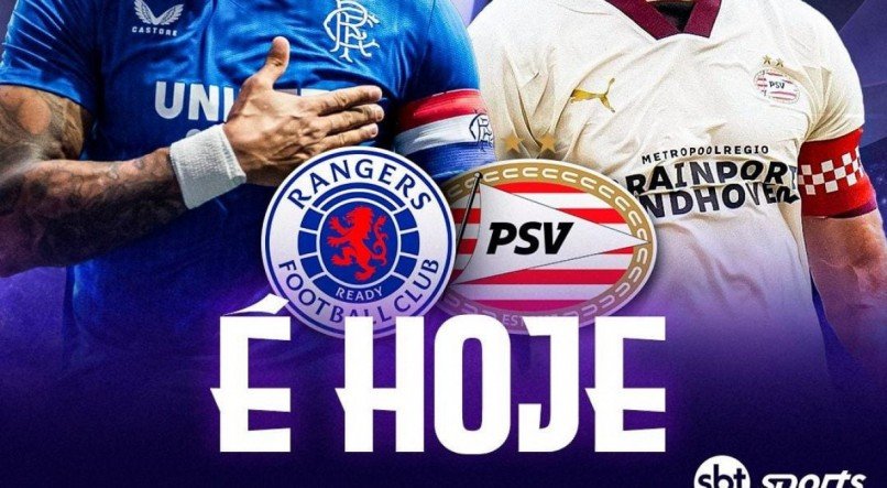 Rangers x PSV terá transmissão do SBT