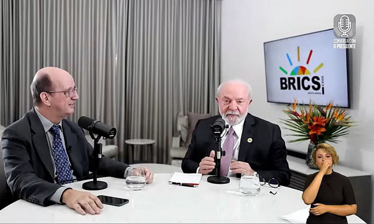 Presidente Lula no programa Conversa com o Presidente